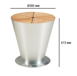 Столик кофейный металлический с контейнером для льда-thumbs-Фото3