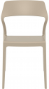 Стул пластиковый Siesta Contract Snow стеклопластик бежевый Фото 5