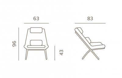 Кресло-шезлонг плетеное с подушкой Grattoni Bahza алюминий, роуп, олефин антрацит, темно-серый, серый Фото 2