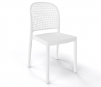 Стул пластиковый Gaber Panama полимер-сталь, технополимер белый Фото 1