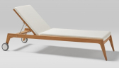 Лежак деревянный с матрасом POINT Paralel тик, акрил, пенополиуретан Фото 5