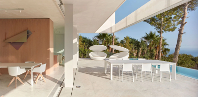 Лаунж-лежак с козырьком Vondom Ulm Basic полиэтилен, ткань Фото 19
