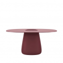 Стол обеденный ламинированный Qeeboo Cobble 160 полиэтилен, компакт-ламинат HPL индийский красный Фото 7