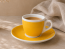 Кофейная пара для эспрессо Ancap Verona Millecolori фарфор желтый, деколь чашка, ручка, блюдце Фото 1
