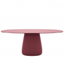 Стол обеденный ламинированный Qeeboo Cobble 190 полиэтилен, компакт-ламинат HPL индийский красный Фото 4