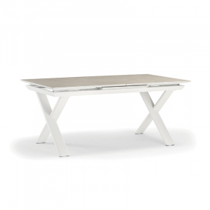 Стол металлический раздвижной Grattoni Salina алюминий бежевый Фото 7