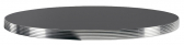 Столешница круглая PEDRALI Laminate Aluminium Edge ЛДСП, алюминий антрацит, алюминиевый Фото 1