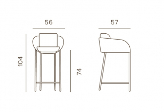 Кресло барное плетеное с подушкой-thumbs-Фото3