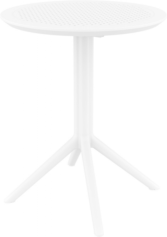 Стол пластиковый складной Sky Folding Table 60, белый, 600х740 мм
