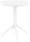 Стол пластиковый складной Siesta Contract Sky Folding Table 60 сталь, пластик белый Фото 6