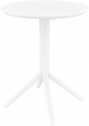 Стол пластиковый складной Siesta Contract Sky Folding Table 60 сталь, пластик белый Фото 6