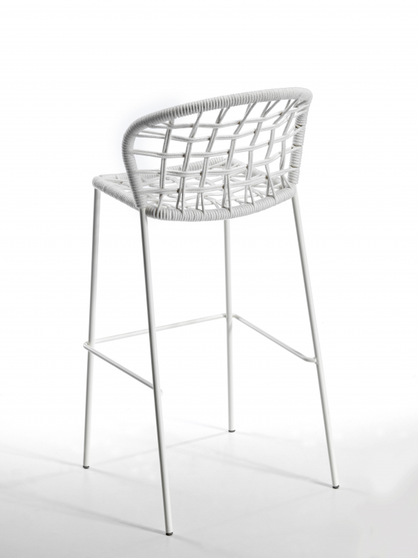 Стул плетеный барный Sanela Stool 75