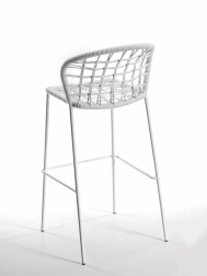Стул плетеный барный Sanela Stool 75