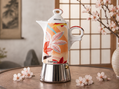 Кофеварка гейзерная Ancap Espressina Classic фарфор деколь Sayonara Фото 1