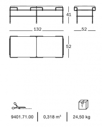 Скамья мягкая двухместная-thumbs-Фото3