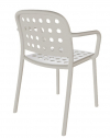 Кресло пластиковое PAPATYA Bomonti-K стеклопластик светло-серый Фото 5