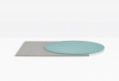Столешница круглая PEDRALI Steel МДФ, сталь голубой Фото 4