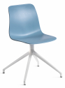 Стул пластиковый вращающийся Gaber Unik U металл, технополимер белый, бледно-голубой Фото 1