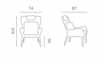 Кресло лаунж плетеное с подушками Grattoni Tropea алюминий, роуп, олефин антрацит, темно-серый, угольный Фото 2