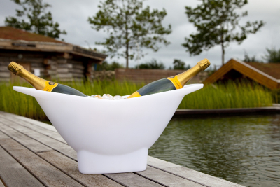 Кулер для бутылок светящийся Imagilights Champagne полиэтилен белый Фото 5