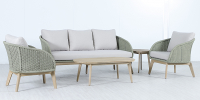 Столик деревянный кофейный Tagliamento Madrague акация светлый тик Фото 10