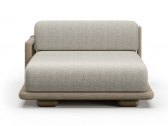 Кушетка левая SNOC Caleo Ash тик, роуп, олефин пепельный Фото 3