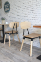 Стул деревянный Fenny Day 658A сталь, фанера дуба, ясень черный, бежевый Фото 7