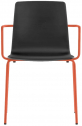 Кресло пластиковое PEDRALI Inga сталь, технополимер оранжевый, черный Фото 1