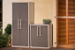 Шкаф пластиковый Keter Optima Outdoor Tall полипропилен бежевый, серо-коричневый Фото 3