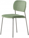 Стул с обивкой PEDRALI Jazz сталь, ткань титановый, зеленый Фото 1
