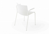 Кресло пластиковое Gaber Fuller B металл, технополимер белый Фото 8