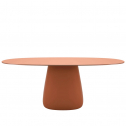 Стол обеденный ламинированный Qeeboo Cobble 190 полиэтилен, компакт-ламинат HPL терракотовый Фото 4
