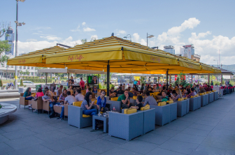 Зонт профессиональный многокупольный 5х5 м-thumbs-Фото1