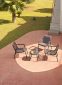 Комплект пластиковых лаунж кресел Nardi Doga Relax Set 4 стеклопластик табак Фото 5
