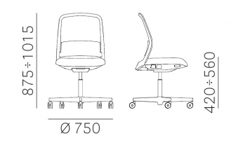 Стул офисный на колесах-thumbs-Фото3