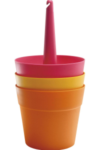 Набор пластиковых кашпо Rainbow Planter Set 3 Keter Rainbow Planter Set 3 полипропилен радуга Фото 2