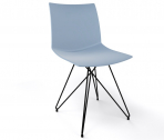 Стул пластиковый Gaber Kanvas TC сталь, технополимер бледно-синий Фото 1