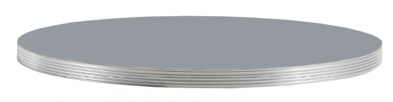Столешница круглая Laminate Silver Edge