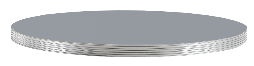 Столешница круглая Laminate Silver Edge