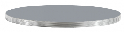 Laminate Silver Edge Столешница круглая