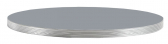 Столешница круглая PEDRALI Laminate Silver Edge ЛДСП, ABS-пластик серый, серебристый Фото 1