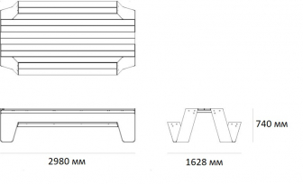 Стол деревянный со скамейками-thumbs-Фото3