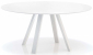 Стол круглый PEDRALI Arki-Table Compact сталь, алюминий, компакт-ламинат HPL белый Фото 4