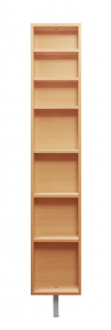 Поворотный зеркальный шкаф Shelf.On Зум Шелф ЛДСП молочный дуб Фото 2