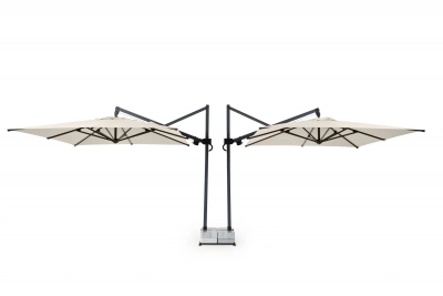 Зонт профессиональный двухкупольный 7.5х3 м THEUMBRELA SEMSIYE EVI Banana Plus Double алюминий, акрил Фото 33