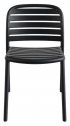 Стул пластиковый PAPATYA Tarabya-S стеклопластик антрацит Фото 4