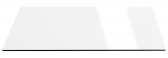 Столешница стеклянная прямоугольная Scab Design для подстолья Metropolis закаленное стекло белый лакированный Фото 1