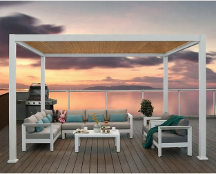 Пергола биоклиматическая моторизованная 3х3 м Pergola 120 Series