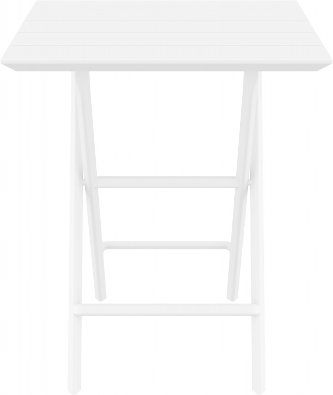 Стол пластиковый складной Helen Folding Table 60, белый, 600х600х740 мм