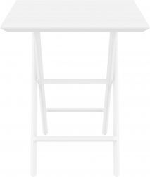 Стол пластиковый складной Helen Folding Table 60, белый, 600х600х740 мм